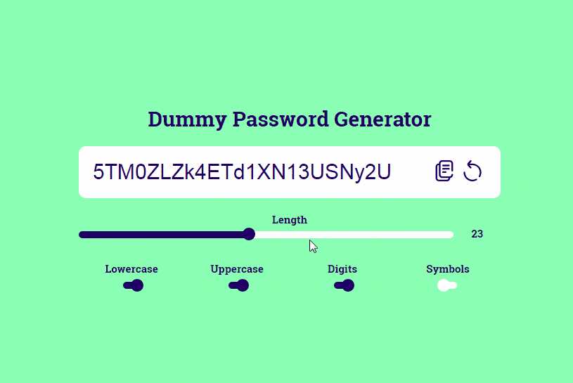 password generator generating random strong passwords