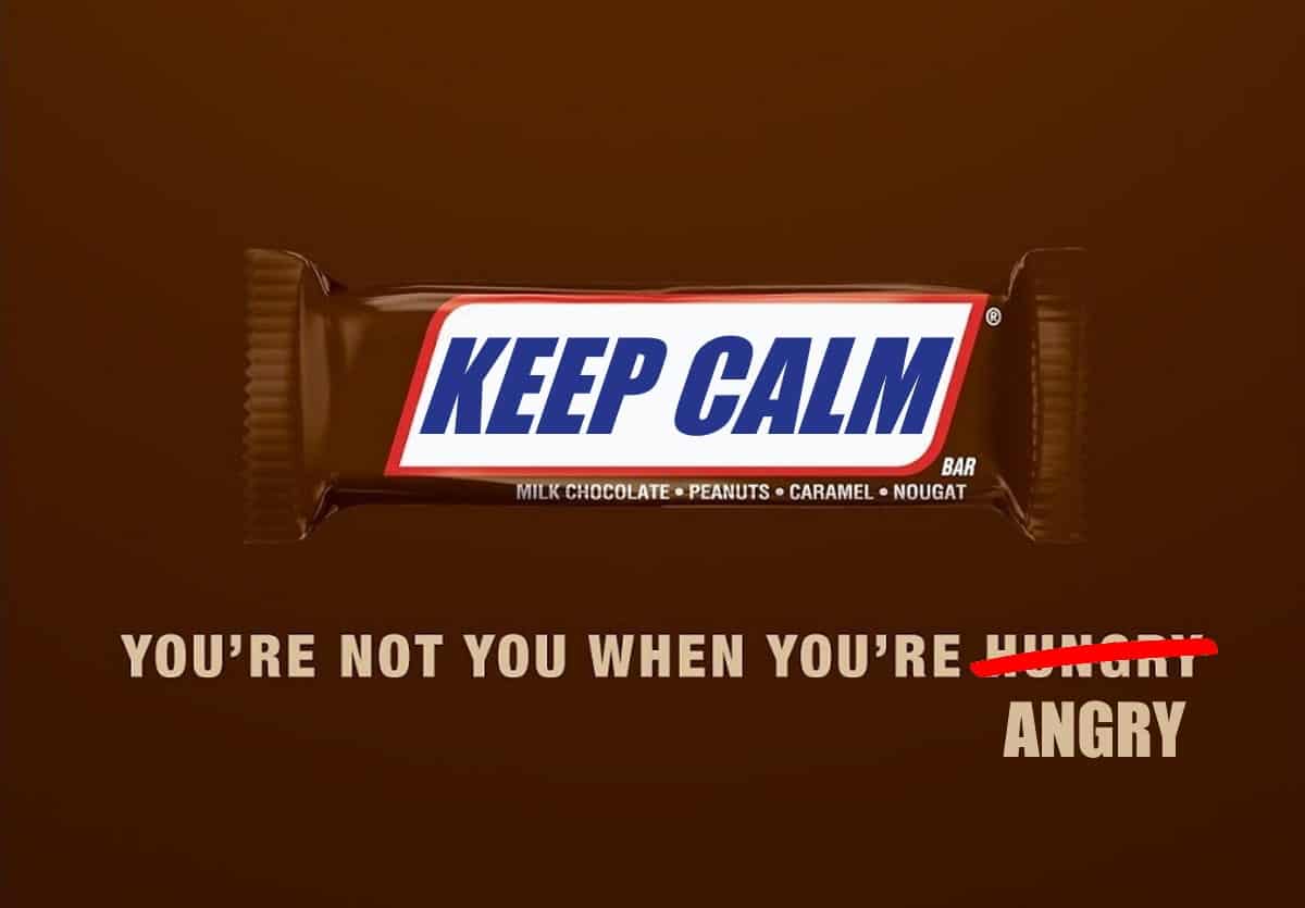 keep calm before confrontation