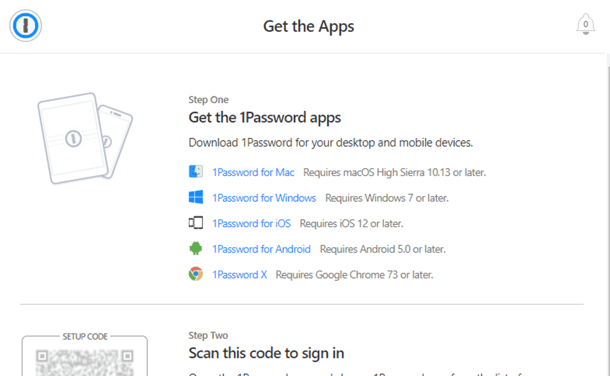 1password app is available on windows mac ios android