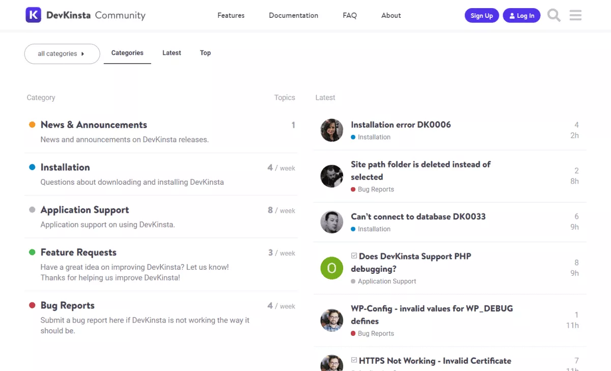 devkinsta community is already active just after launch