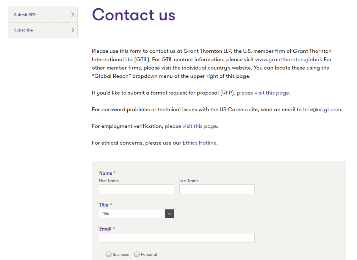 grant thornton contact page