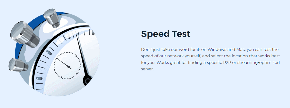 hidemyass vpn has speed test tool