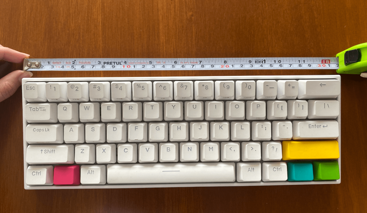 measuring keyboard dimension