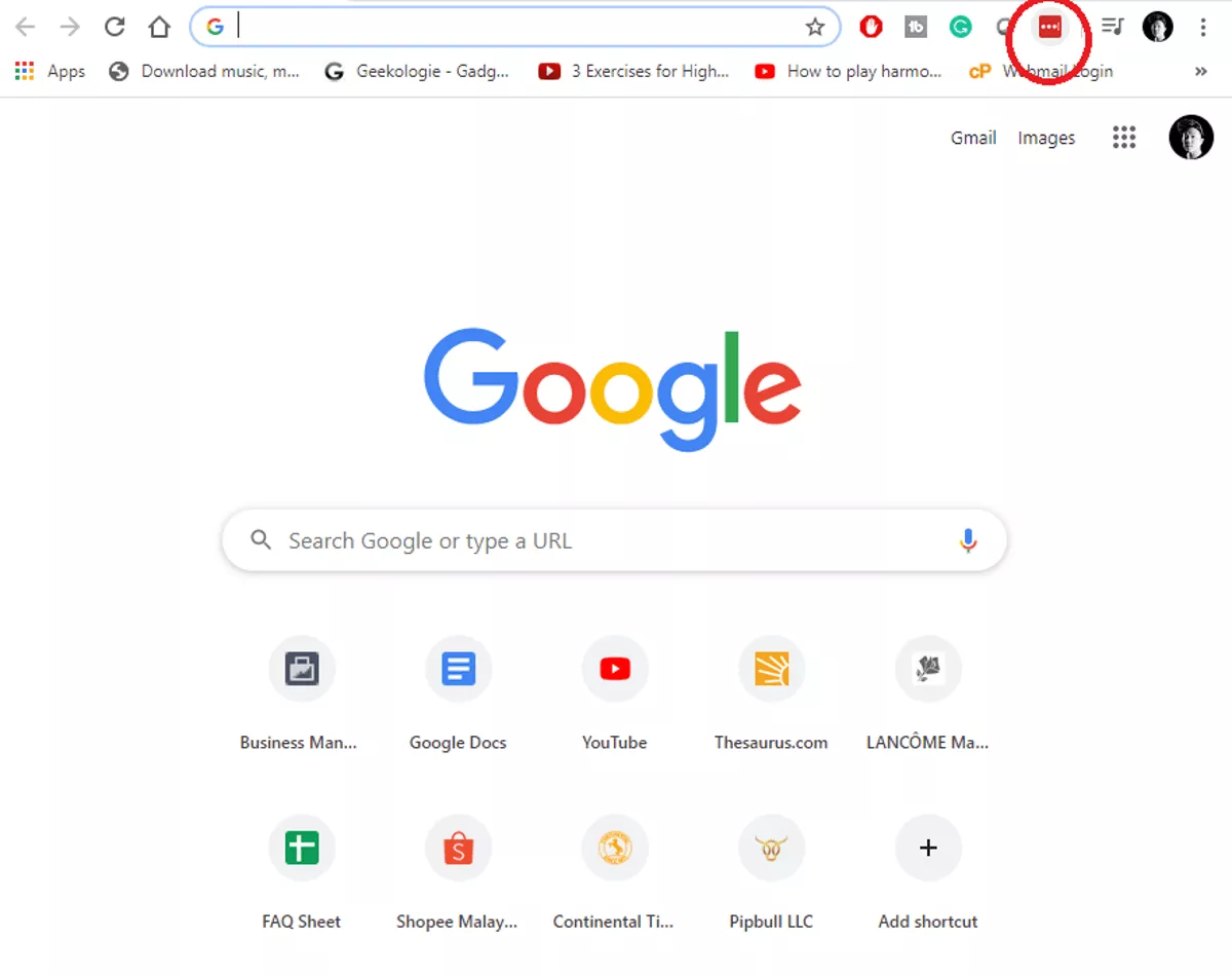 access to lastpass generator by clicking extension on chrome