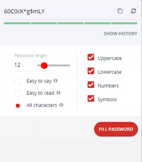 lastpass has a password generator