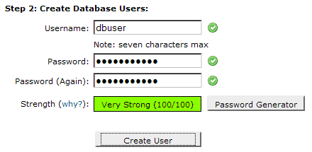 Database details