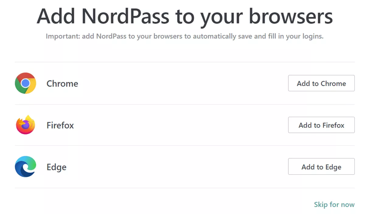 nordpass import passwords from browsers