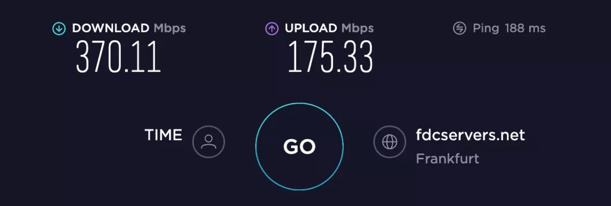 speed test in germany without pia vpn
