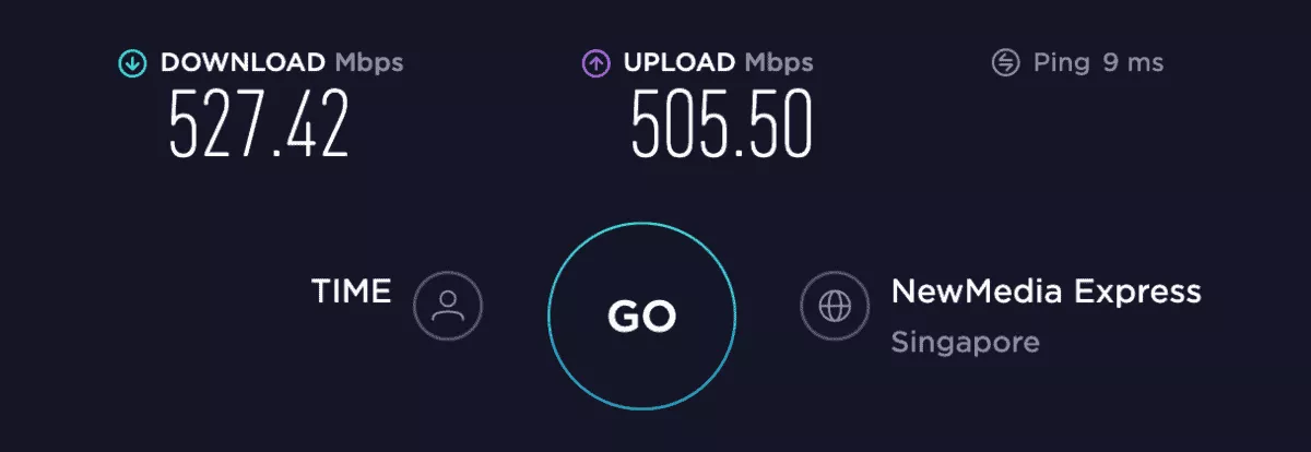 speed test in singapore without pia vpn