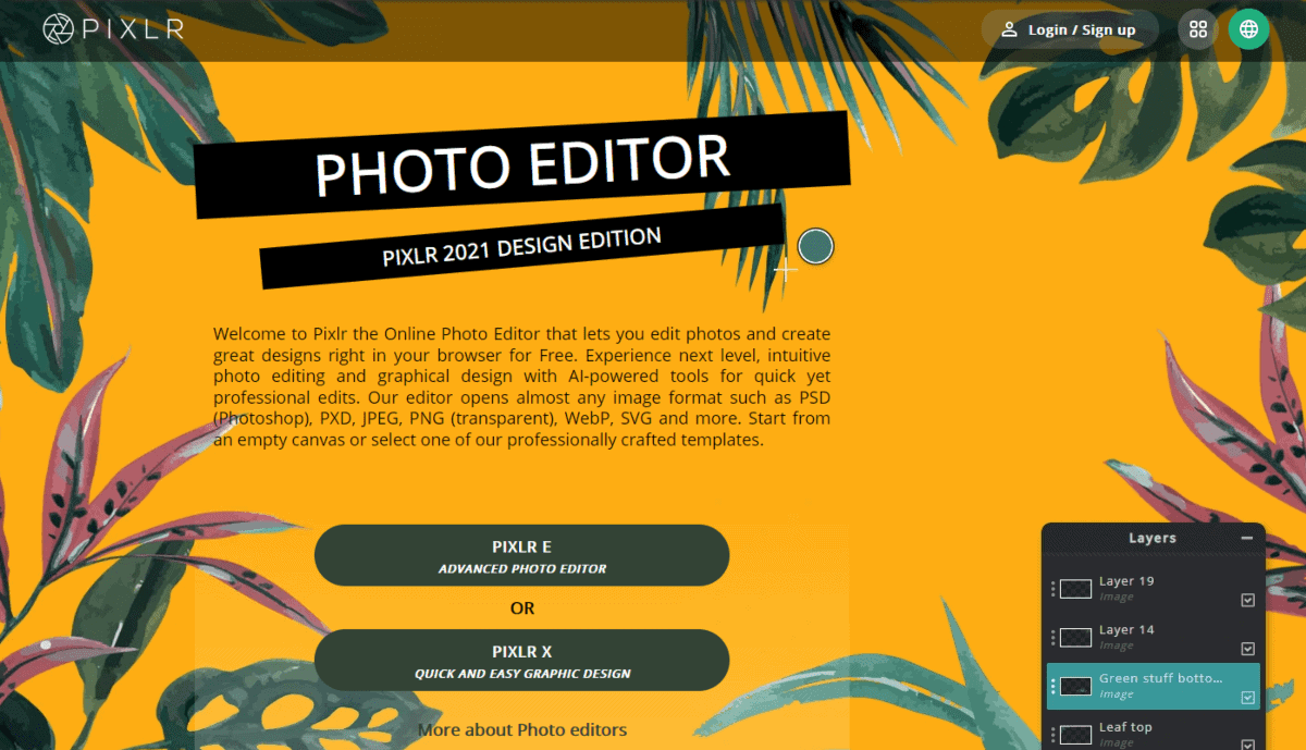 pixlr photo editor website