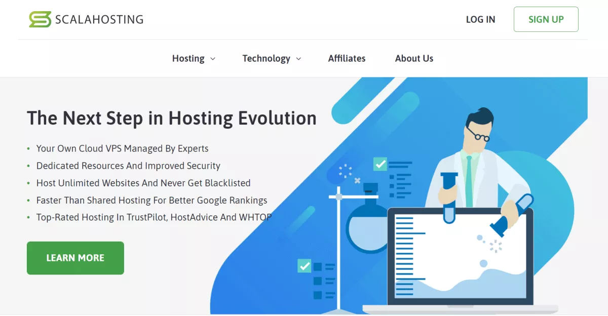 scalahosting official website homepage