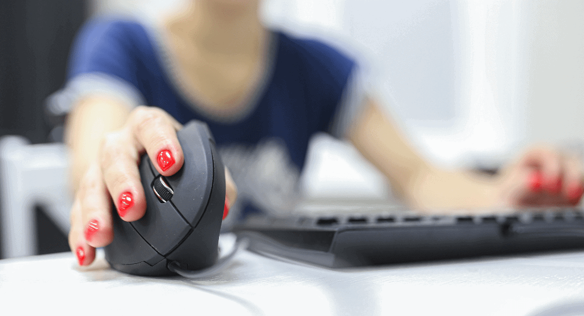 vertical mice allows more natural hand posture while using