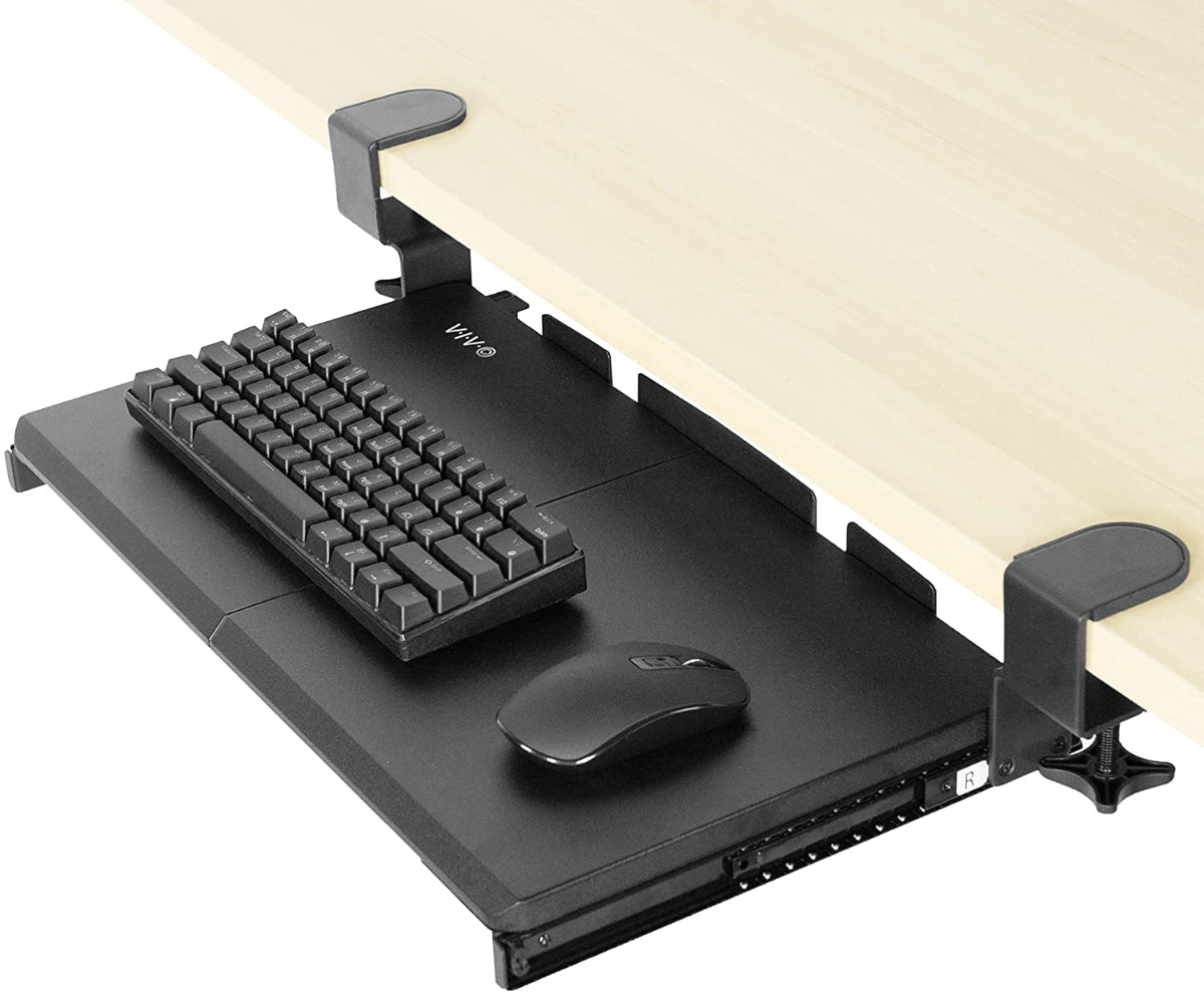 VIVO clamp-on keyboard tray